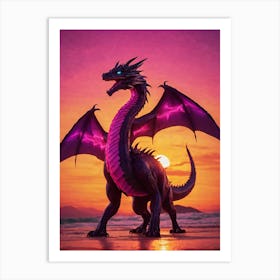 Fire Dragon Art Print