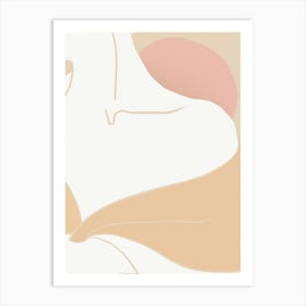 Matisse Style Peach Woman_2670653 Art Print