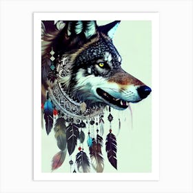 Wolf Painting 24 Art Print