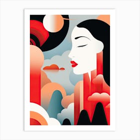 Resonating Beauty: Celebrating Woman in Art Art Print