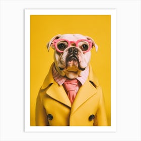 A Bulldog Dog 2 Art Print