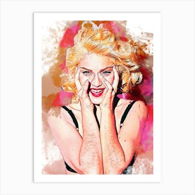 Madonna Smudge Art Print