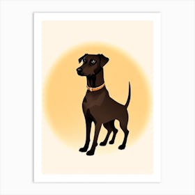 Manchester Terrier Illustration Dog Art Print