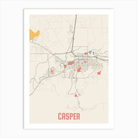 Casper Map Poster Art Print