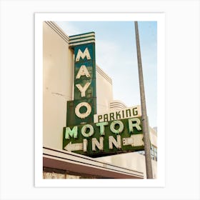 Tulsa Mayo Motor Inn on Film Art Print