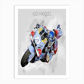 Alex Marquez Riders Street Art Art Print