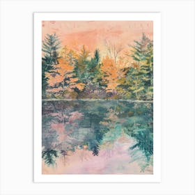 Pond Reflected Art Print