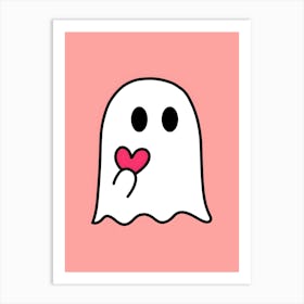 Ghost With Heart 1 Art Print