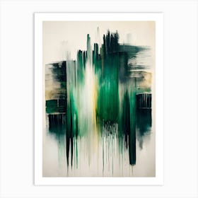 Abstract - Green City Art Print