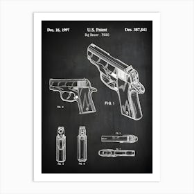 Sig P220 Patent Print Sig Sauer Art Sig Sauer Decor Gun Patent Sig Sauer Poster Gun Blueprint Police Gun Patent Art G8411 Art Print