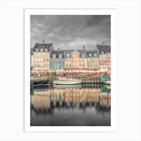 Evening Mood At Nyhavn Copenhagen Art Print