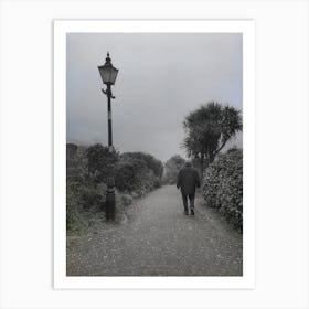 A lonely walk Art Print