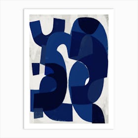 Kind Of Blue Abstract Art Print