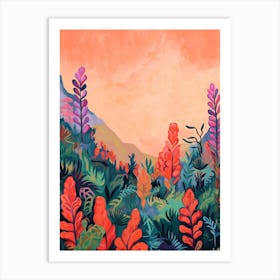 Boho Wildflower Painting Lupine 2 Art Print