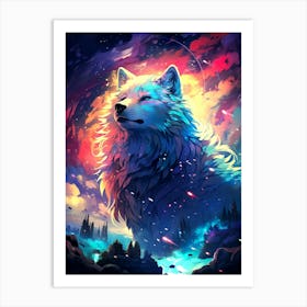 Wolf Painting Art Print