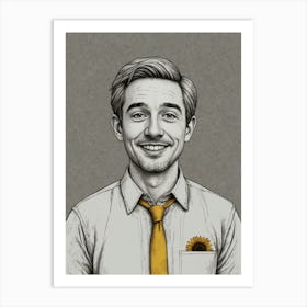 Portrait Of A Young Man 4 Art Print