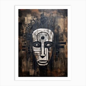 Journey into Africa: Masked Tribe Chronicles Art Print