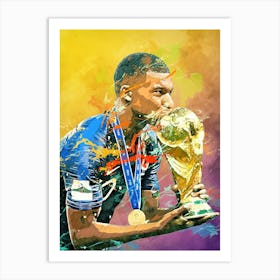 Kylian Mbappe France 4 Art Print