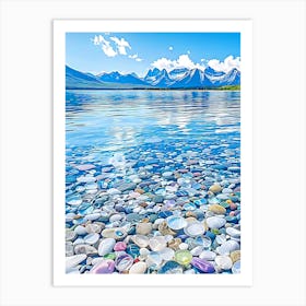 Pebbles In The Water Art Print