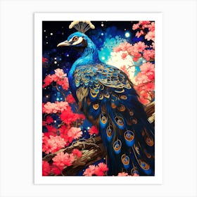 Peacock Painting 4 Art Print