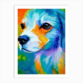 Papillon 2 Fauvist Style Dog Art Print