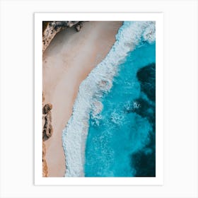 Aerial View Of A Beach 118 Art Print