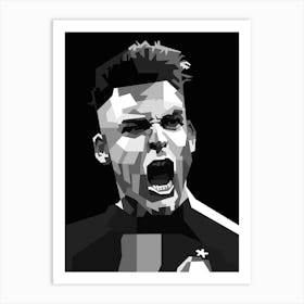 Lautaro Martinez Argentine professional footballer who plays as a striker for Serie A club Inter Milan Art Print