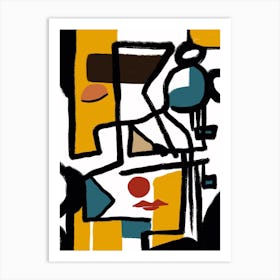 Abstract Painting composition 1 Art Print