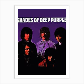 Shades Of Deep Purple band music Art Print