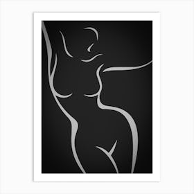 Silhouette Of A Woman 1 Art Print