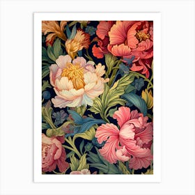 Floral Wallpaper 28 Art Print