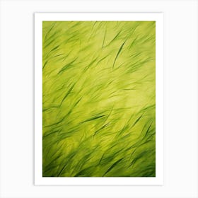 Grass Blowing In The Wind Art Print