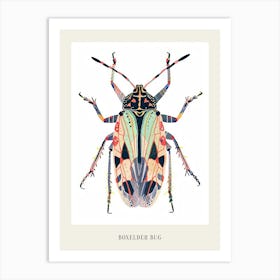 Colourful Insect Illustration Boxelder Bug 10 Poster Art Print