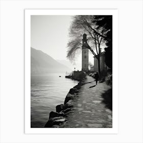 Como, Italy,  Black And White Analogue Photography  3 Art Print