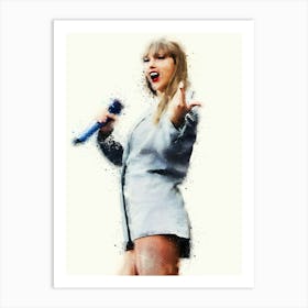 Taylor Swift The Eras Tour Paint Art Print