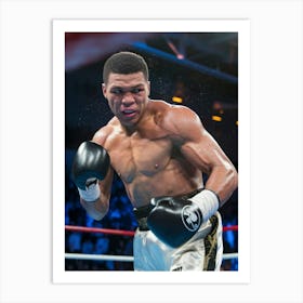 Boxer In Action 1 Art Print