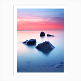 Sunset At The Beach 2 Art Print