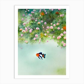 Clownfish Storybook Watercolour Art Print