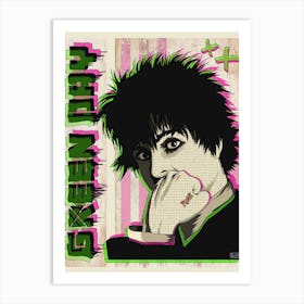 Green Day Pop Art Art Print