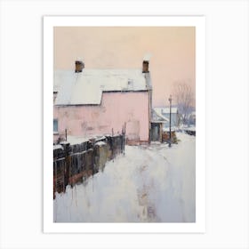 Dreamy Winter Painting Belfast Northern Ireland 1 Art Print