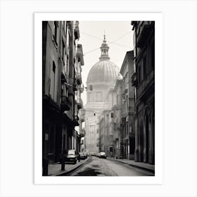 Genoa, Italy, Black And White Photography 4 Art Print