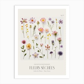 Fleurs Sechees, Dried Flowers Exhibition Poster 29 Art Print