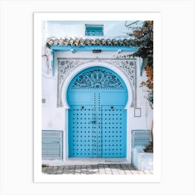 Blue Door In Morocco 8 Art Print