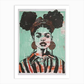 'Afro Girl' 1 Art Print