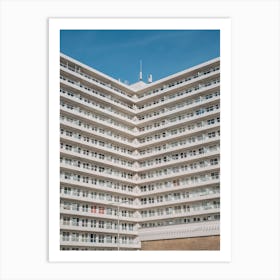 Ivory flat Scheveningen Art Print