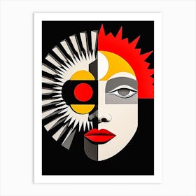 Abstract Illustration Of A Woman And The Cosmos 34 Art Print