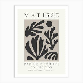 Matisse Print Black 3 Art Print