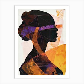 Silhouette Of A Woman 24 Art Print