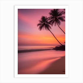 Sunset On The Beach 2 Art Print