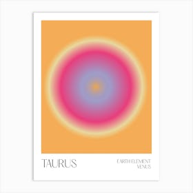 Taurus Aura Zodiac Art Print